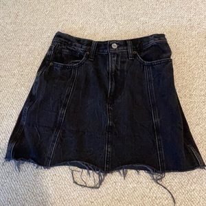 Abercrombie and Fitch black jean skirt